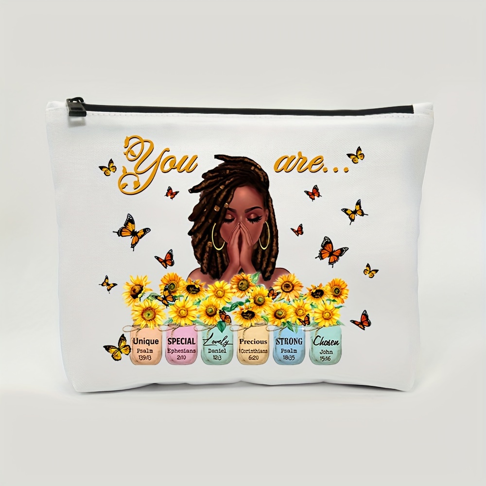  Christian Gifts for Women Religious Gifts Inspirational Bible  Verse Scripture Christian Graduation Gifts for Her Birthday I Will Walk by  Faith Even When I Cannot See Makeup Bag Travel Toiletries Bags 