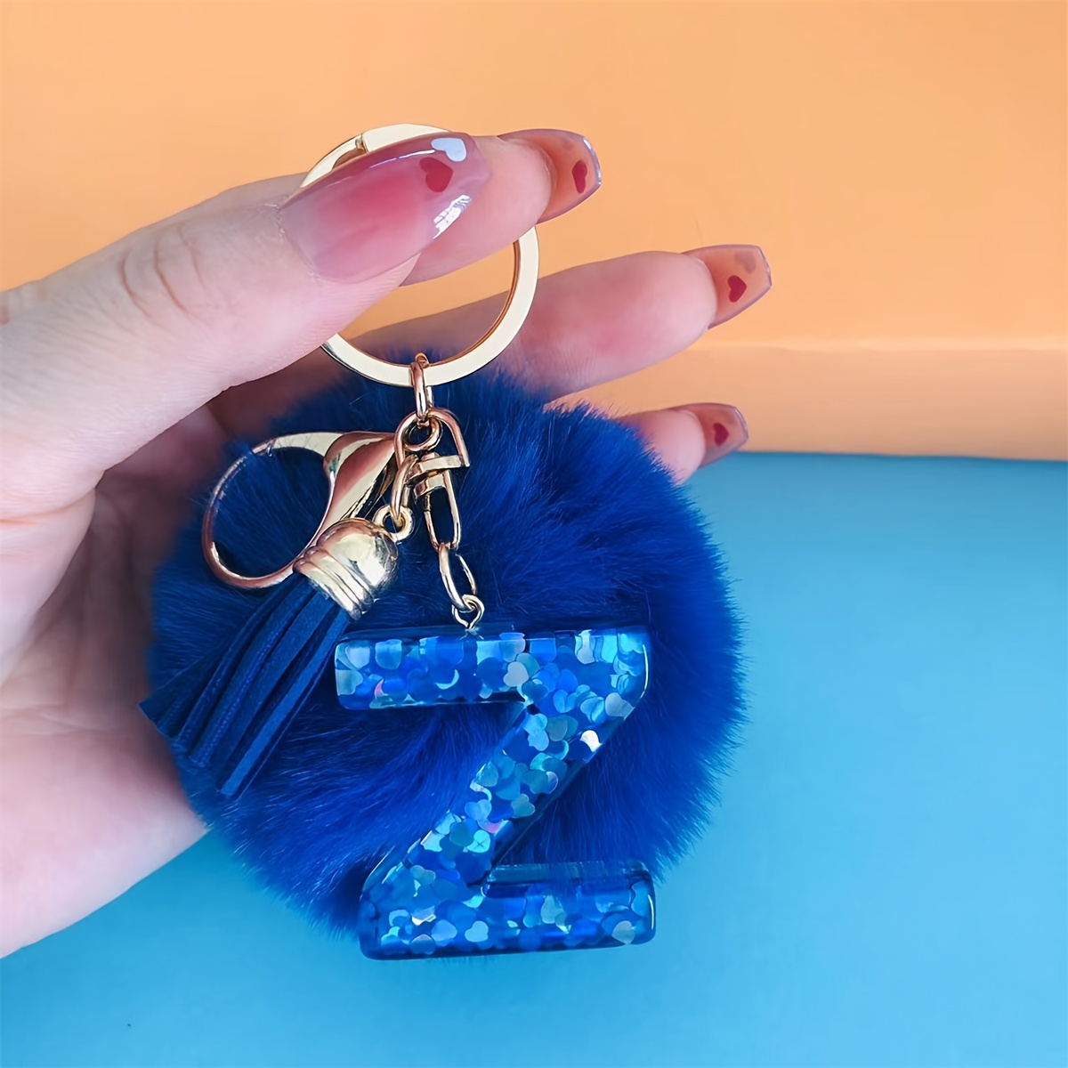 Blue keyring hot sale