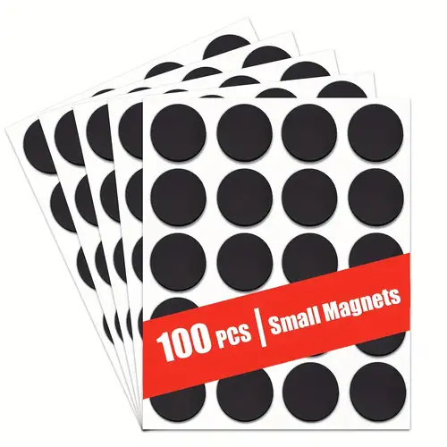 Cuadrados magnéticos - 110 cuadrados magnéticos autoadhesivos
