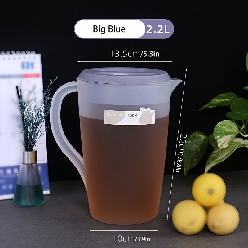 2L Water Pitcher Jug Large-capacity Beverage Dispenser Heat Resistant Drinks  Pitchers With Ergonomic Handle Cold