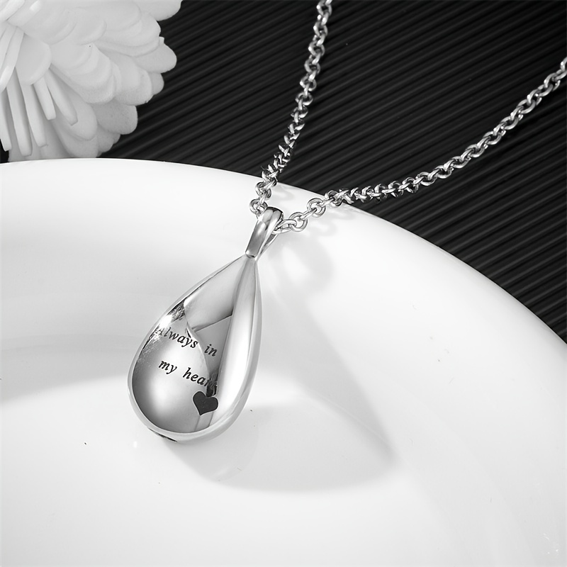 Urn Necklace for Ashes Stainless Steel Keepsake Waterproof