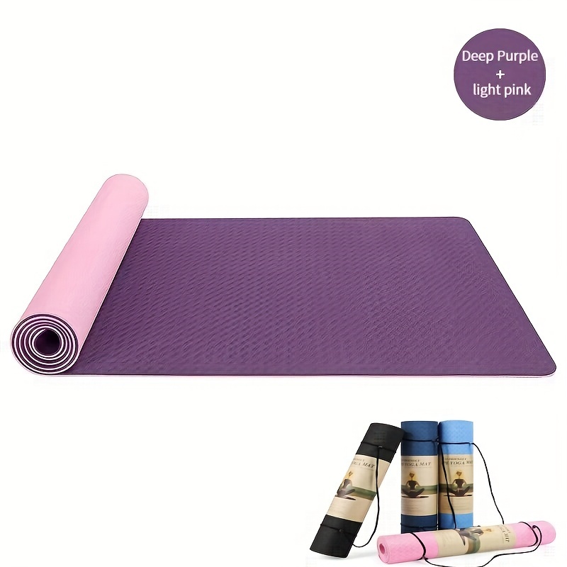 Yoga Mat - Dusty Pink - Non-Slip Exercise Mat for Yoga & Fitness –
