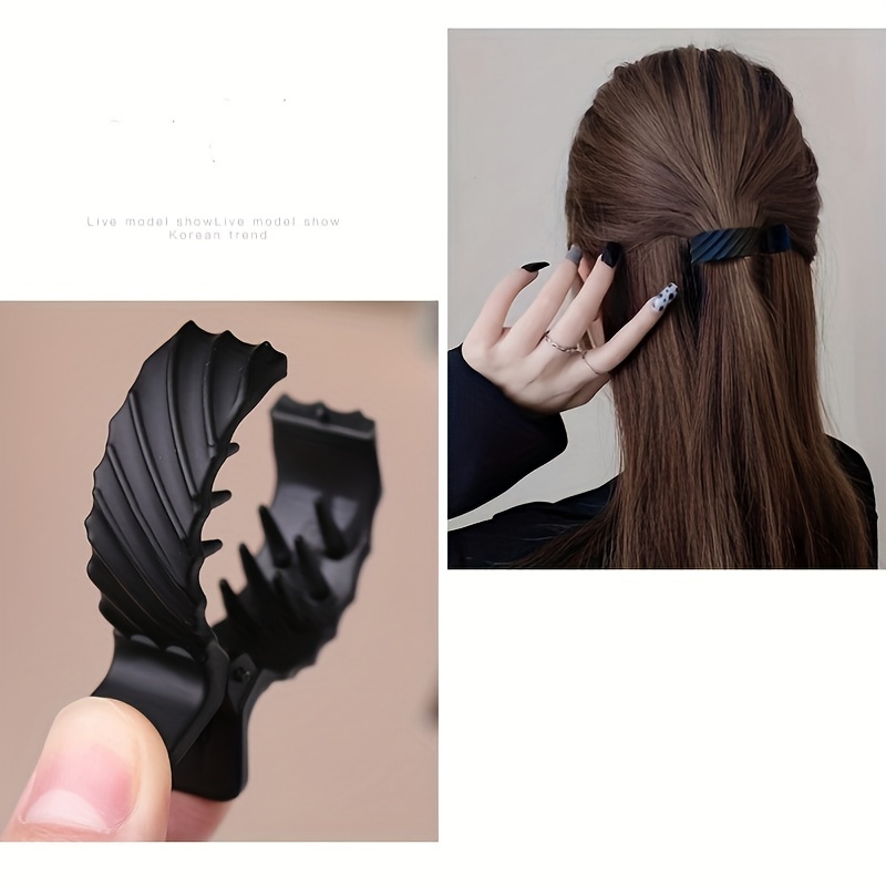 Matte Hair Claw Ponytail Holder Solid Shark Claw Hair Accessories