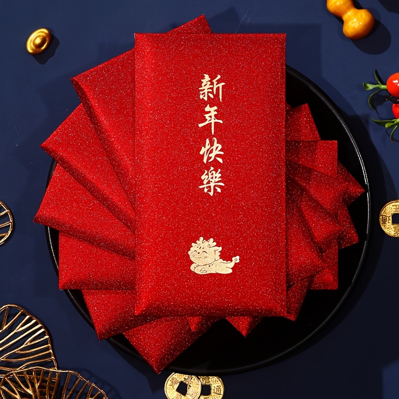 6pcs Chinese Red Envelopes Lucky Money Gift Envelopes Red Packet for New  Year, Birthday, Wedding, Housewarming Red Envelope A