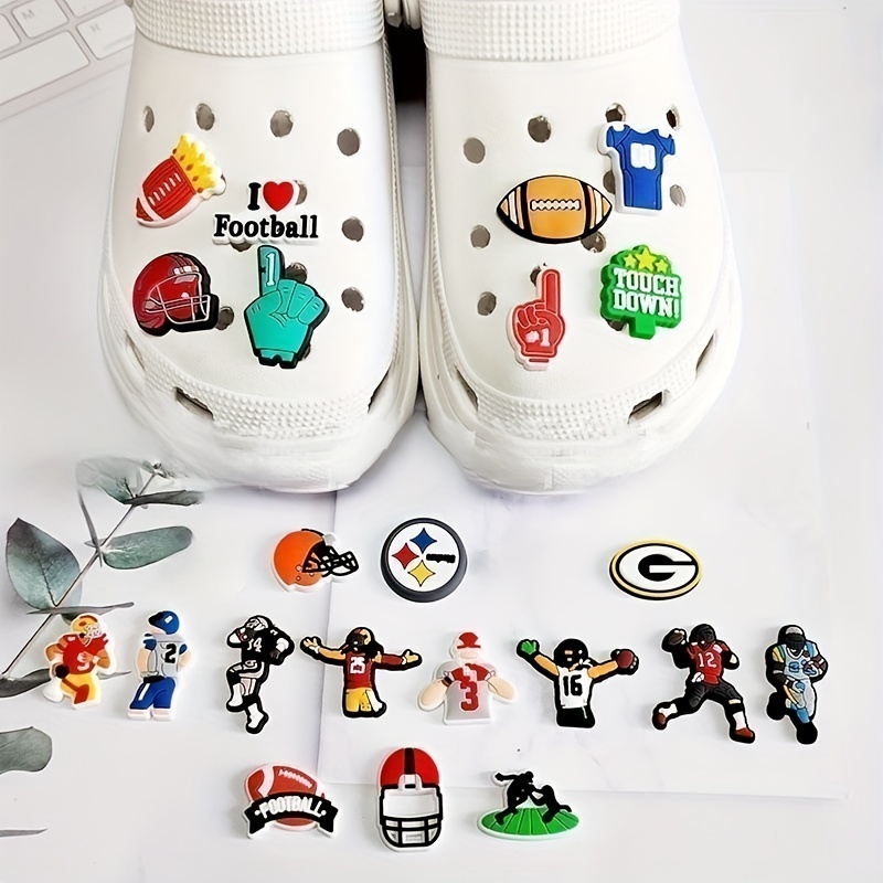 Crocs Shoe Decoration Charms, Crocs Accessories Football
