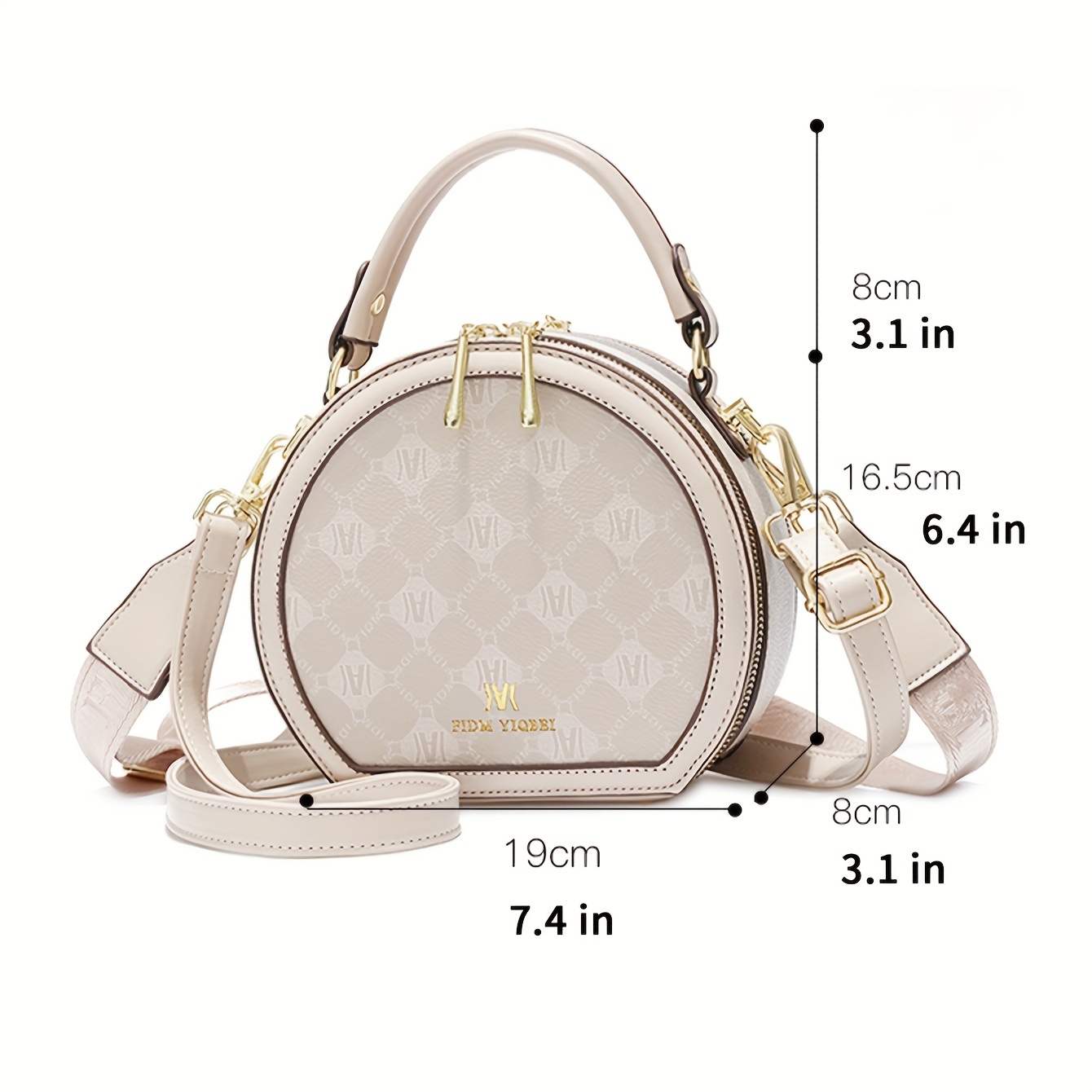 Mini Fashion Round Crossbody Bag, Trendy Pu Shoulder Bag, Women's Elegant  Handbag & Purse - Temu Australia