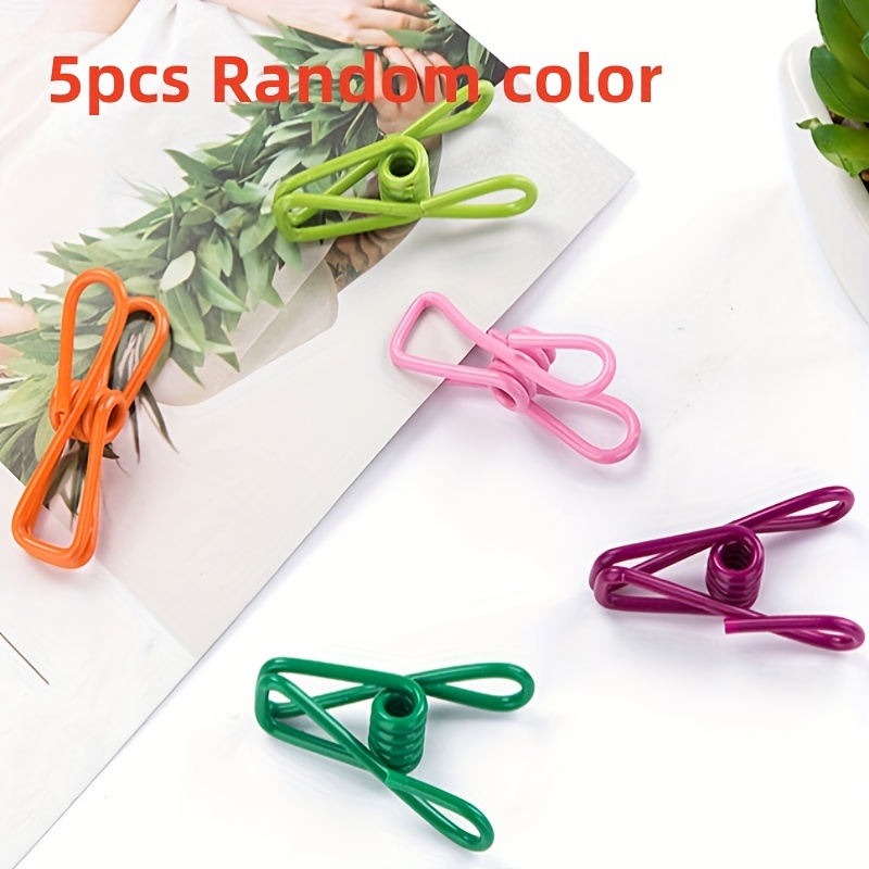 Chip Clips,, Assorted Colors, Utility Pvc-coated Clips, Bag Clips, Clips  For Food Packages, Food Clips, Bag Clips For Food, Chip Bag Clip (color  Random) - Temu