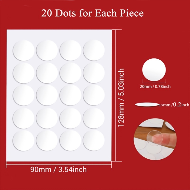 1/2 Clear Glue Dots (200)*