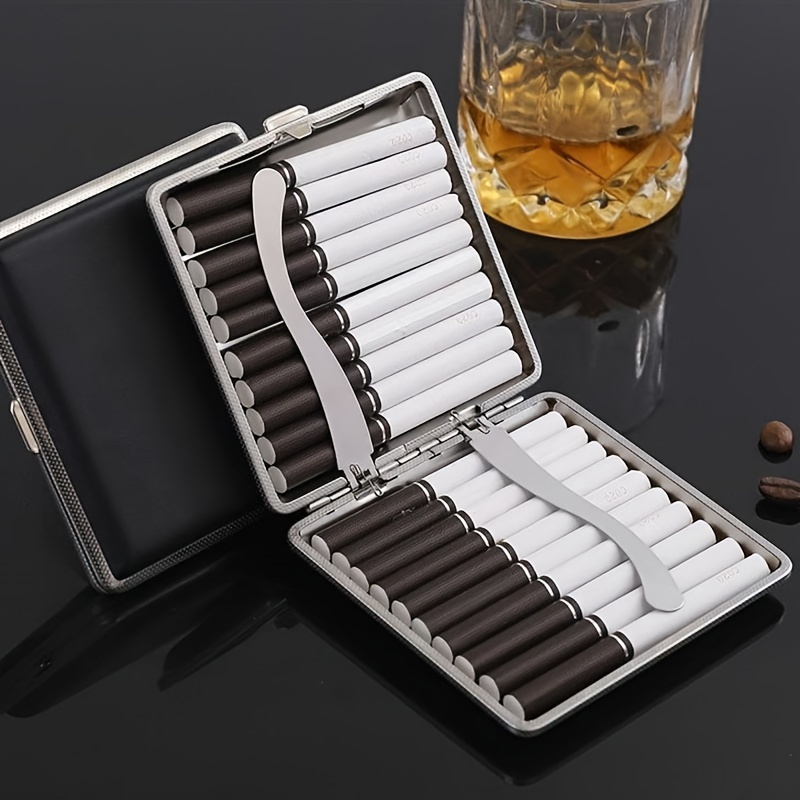 1pc Luxury Cigarette Storage Box Mens Gift Creative Metal High End Cigarette  Tin Box Cigarette Box 20 Cigarette Boxes Capacity, Buy More, Save More