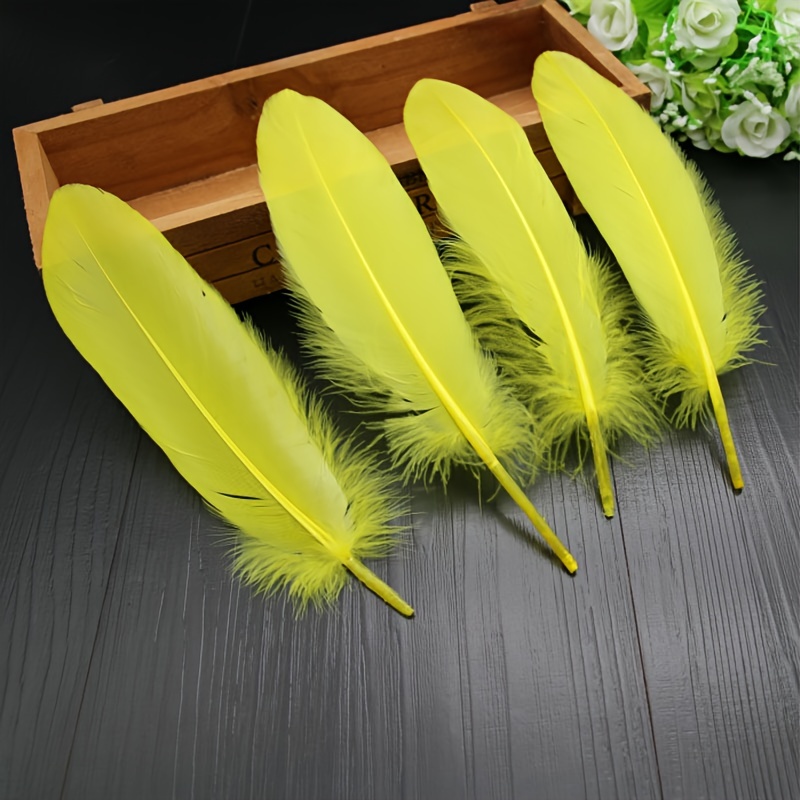Large Floating Goose Artificial Feathers Handmade Diy - Temu