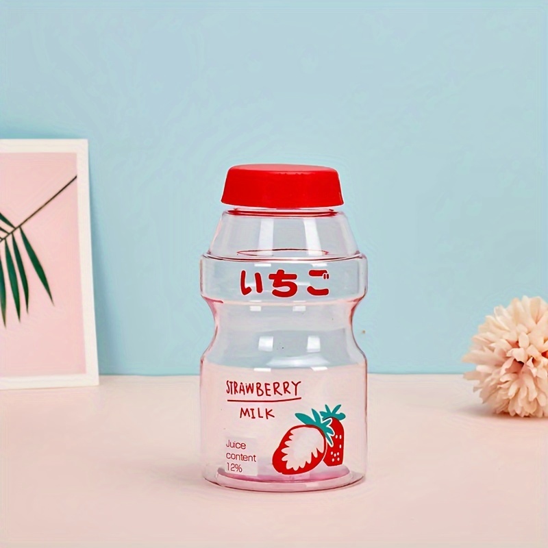 480ml Plastic Cute Yogurt Water Bottle Tour Drinking Bottle Fruit