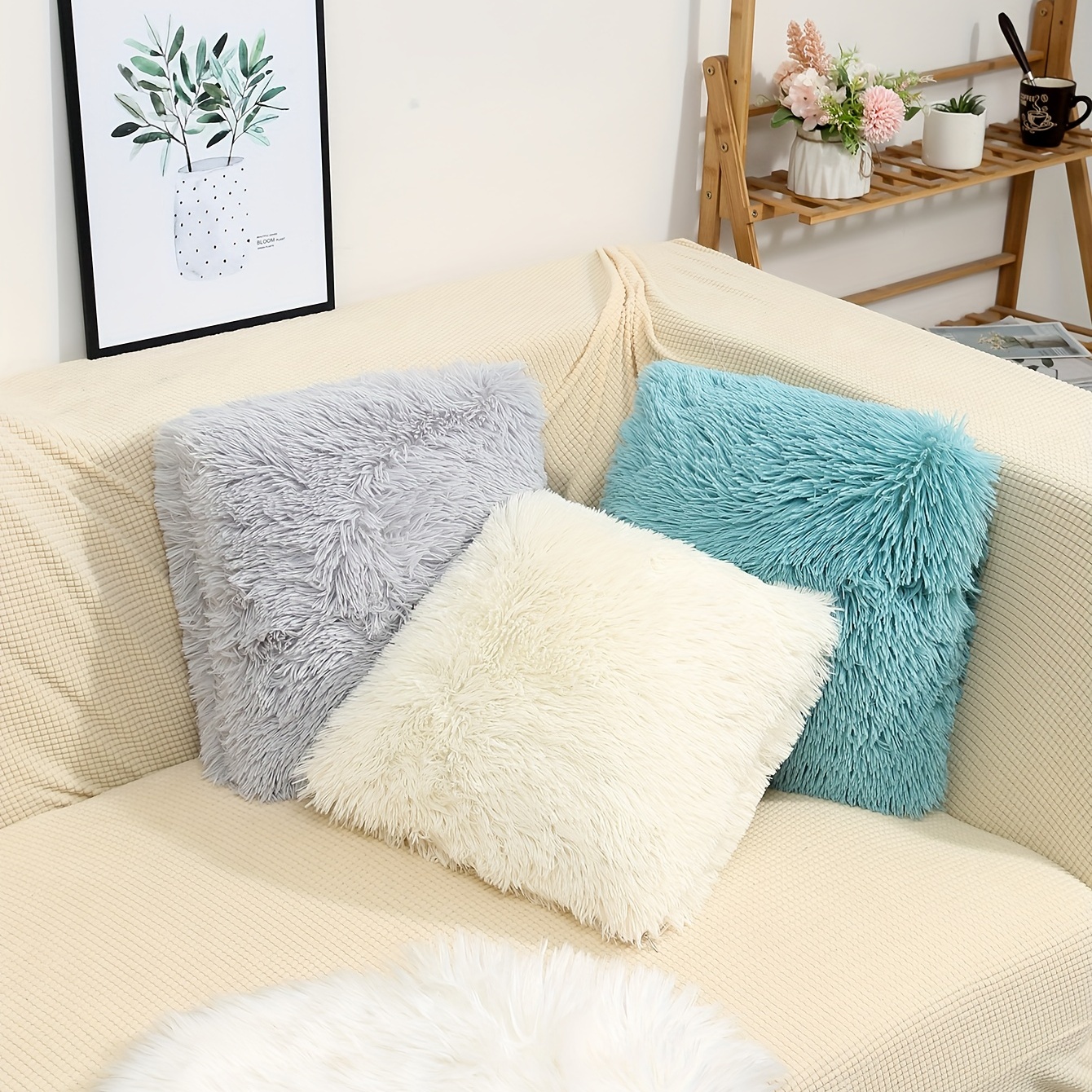 

1pc Plush Throw Pillowcase: Add Comfort & Style To Your Home Decor!