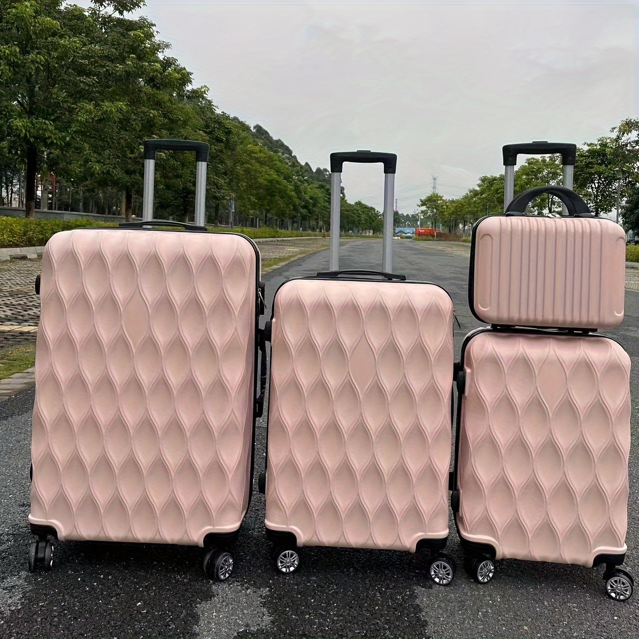 Maleta pequeña de viaje con ruedas para chica, conjunto de maleta