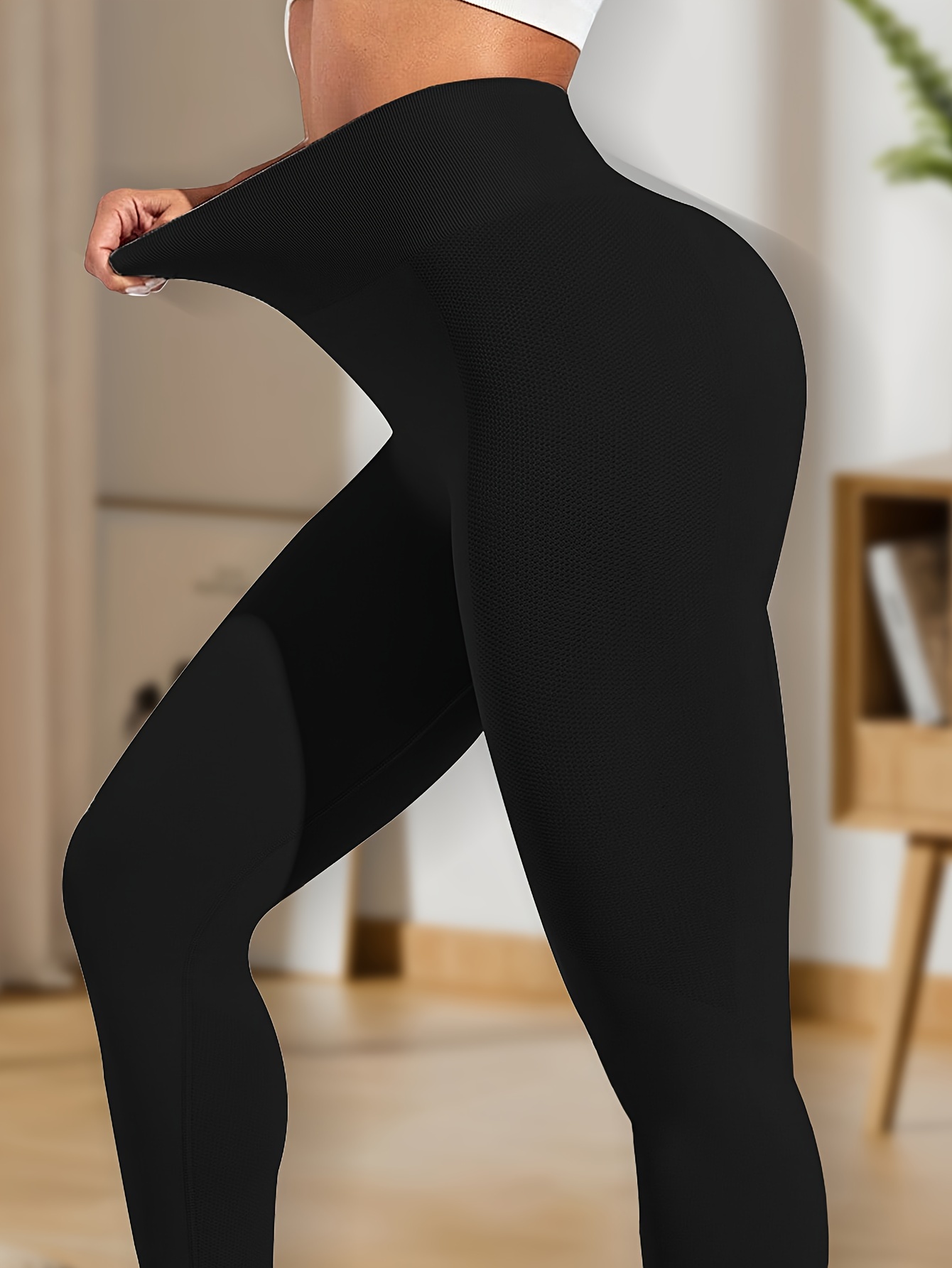 Yoga Sports Pants Pockets Compression Leggings Fitness Tight
