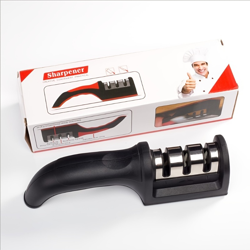 1pc Effortlessly Sharpen Knives Anywhere With Our Portable Multifunctional  Knife Sharpener - Ergonomic Handle For Comfortable Grip