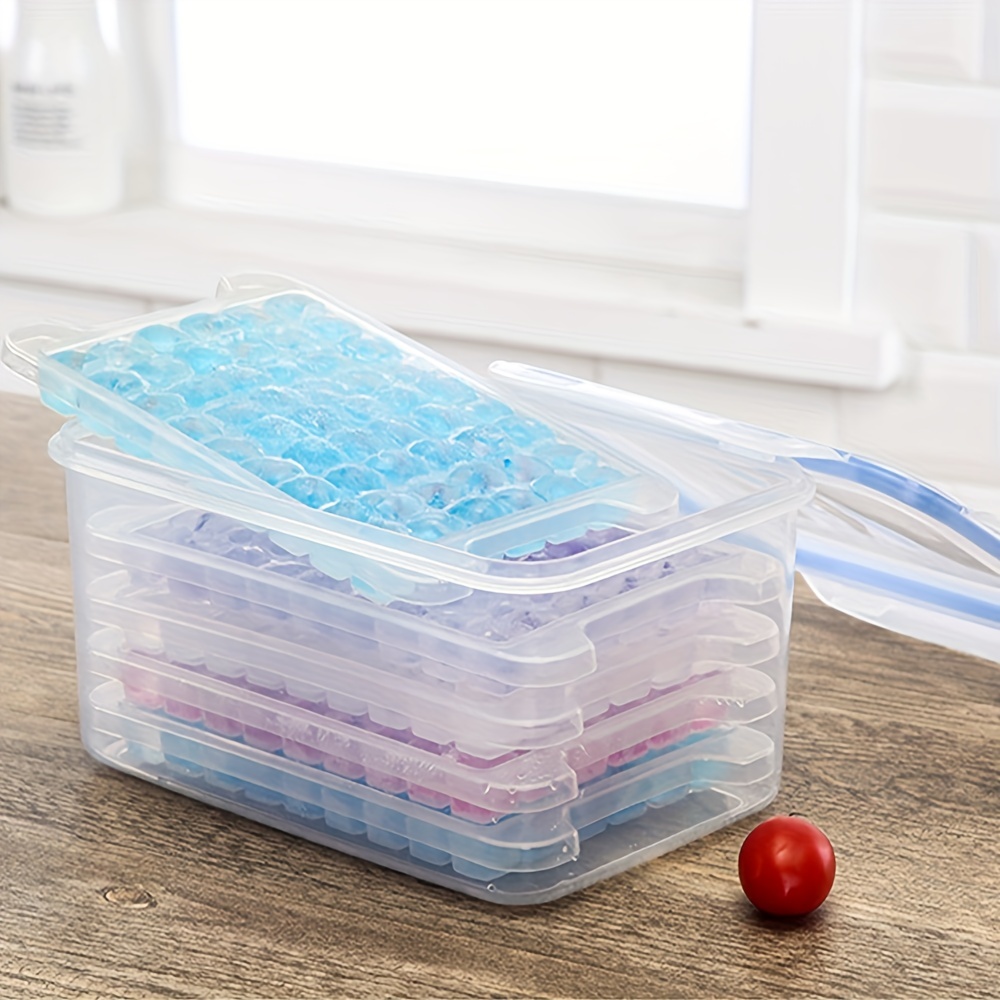 Layers Ice Cube Trays With Container And Ice Scoop, 104 Cavity