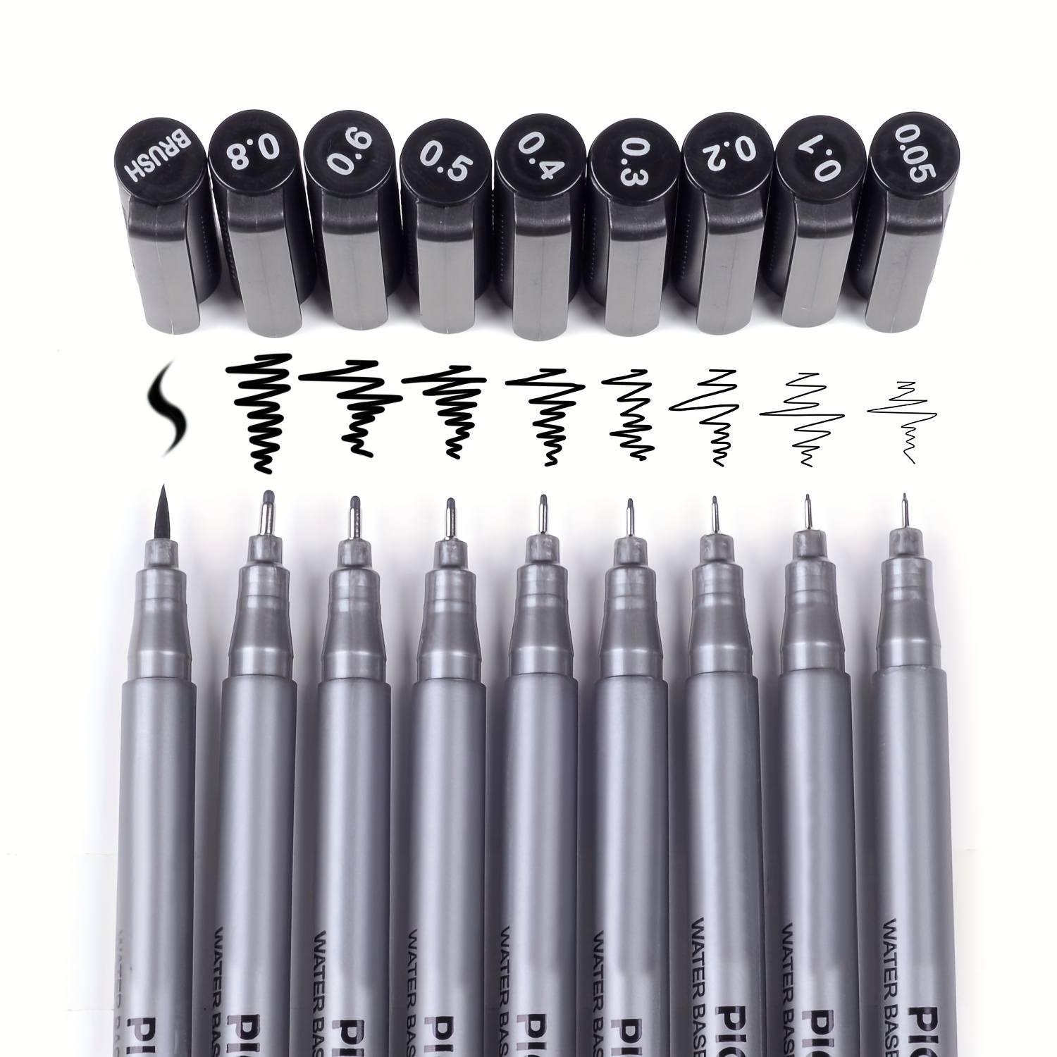 3pcs Fineliner Marker Pen Micro Fineliner Drawing Art Pens - Temu