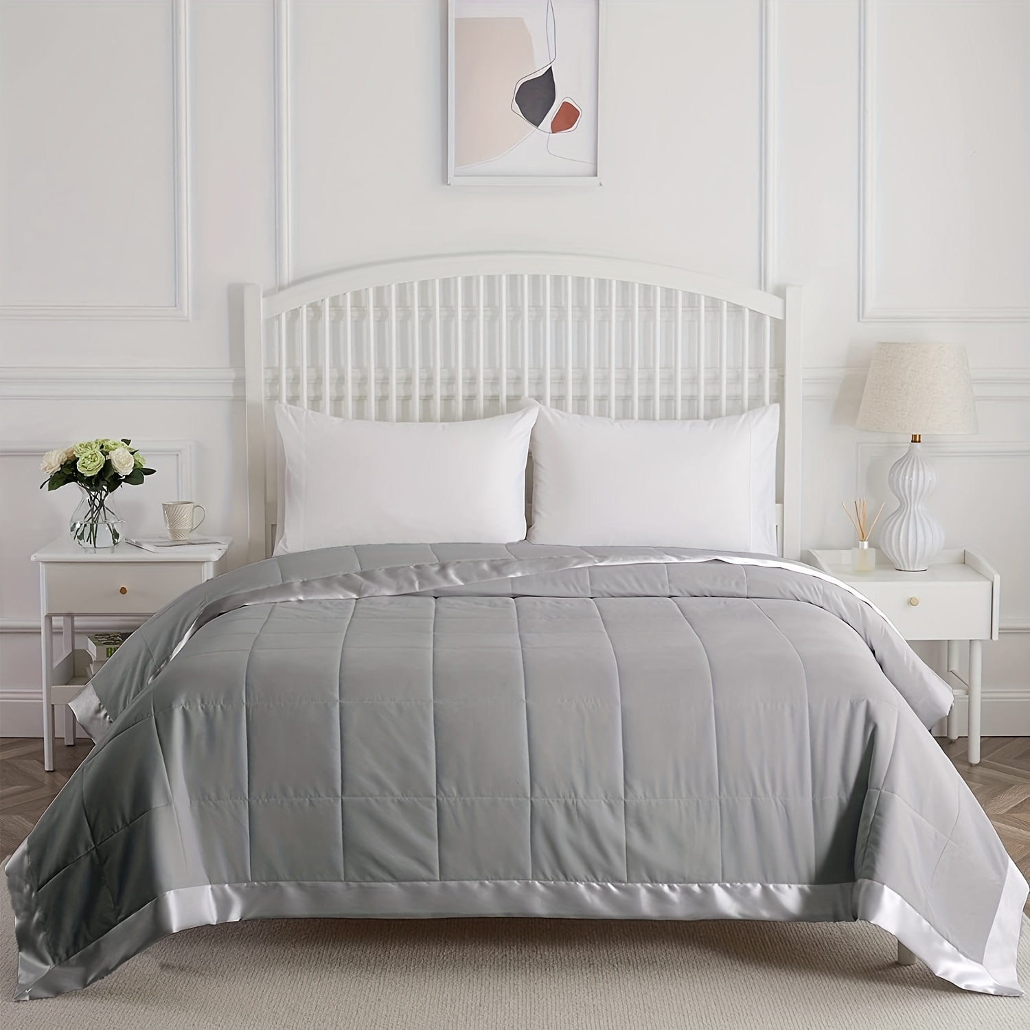 Edredón Microfibra Blanca Cama 150 cm - Portales Ocho