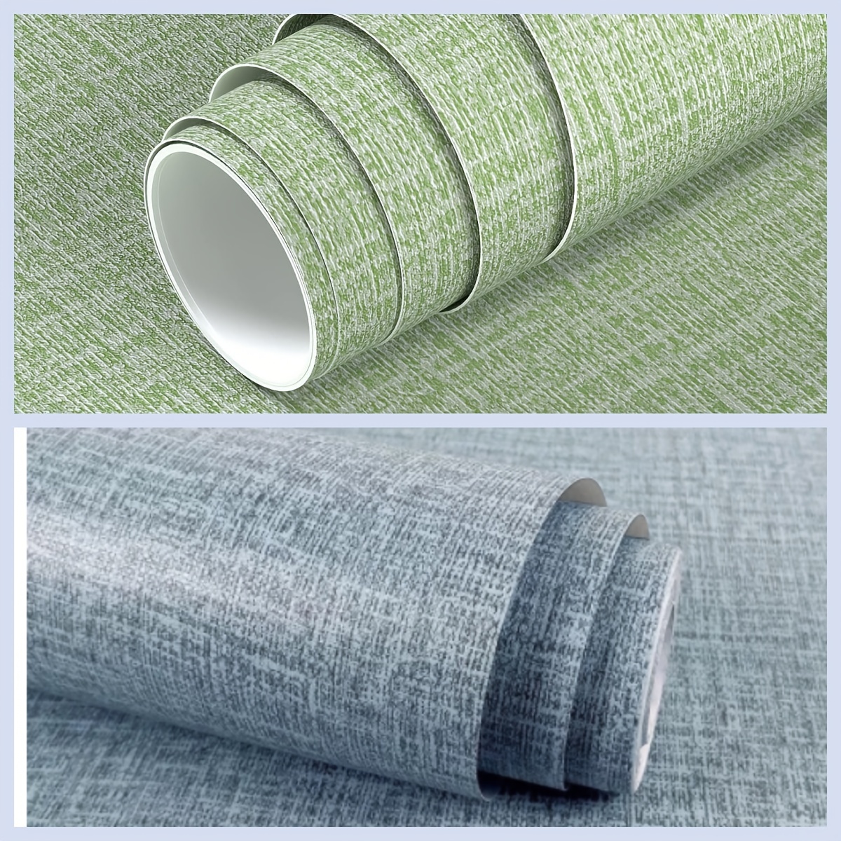Green/blue Imitation Cloth Pattern Peel Stick Wallpaper Faux - Temu