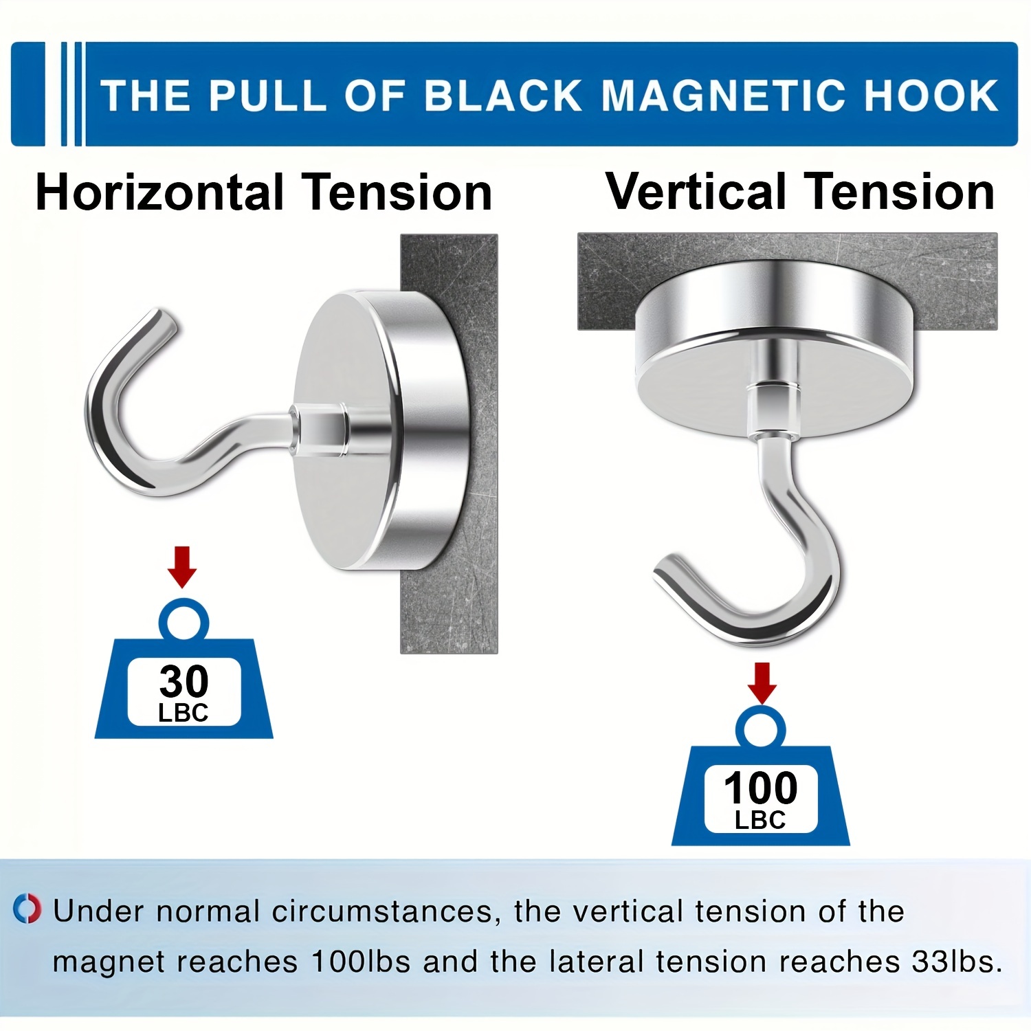 Magnetic Hooks 100lbs Heavy Duty Magnetic Hooks Strong - Temu
