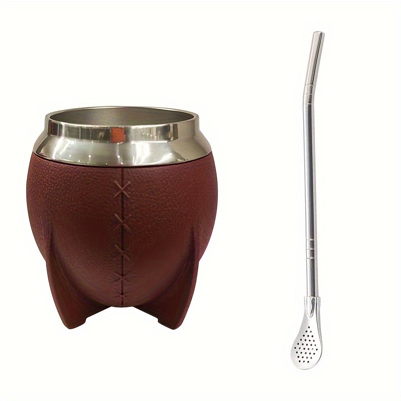 1pc 280ml Tazza Yerba Mate Cannuccia Bombilla In Acciaio - Temu Italy