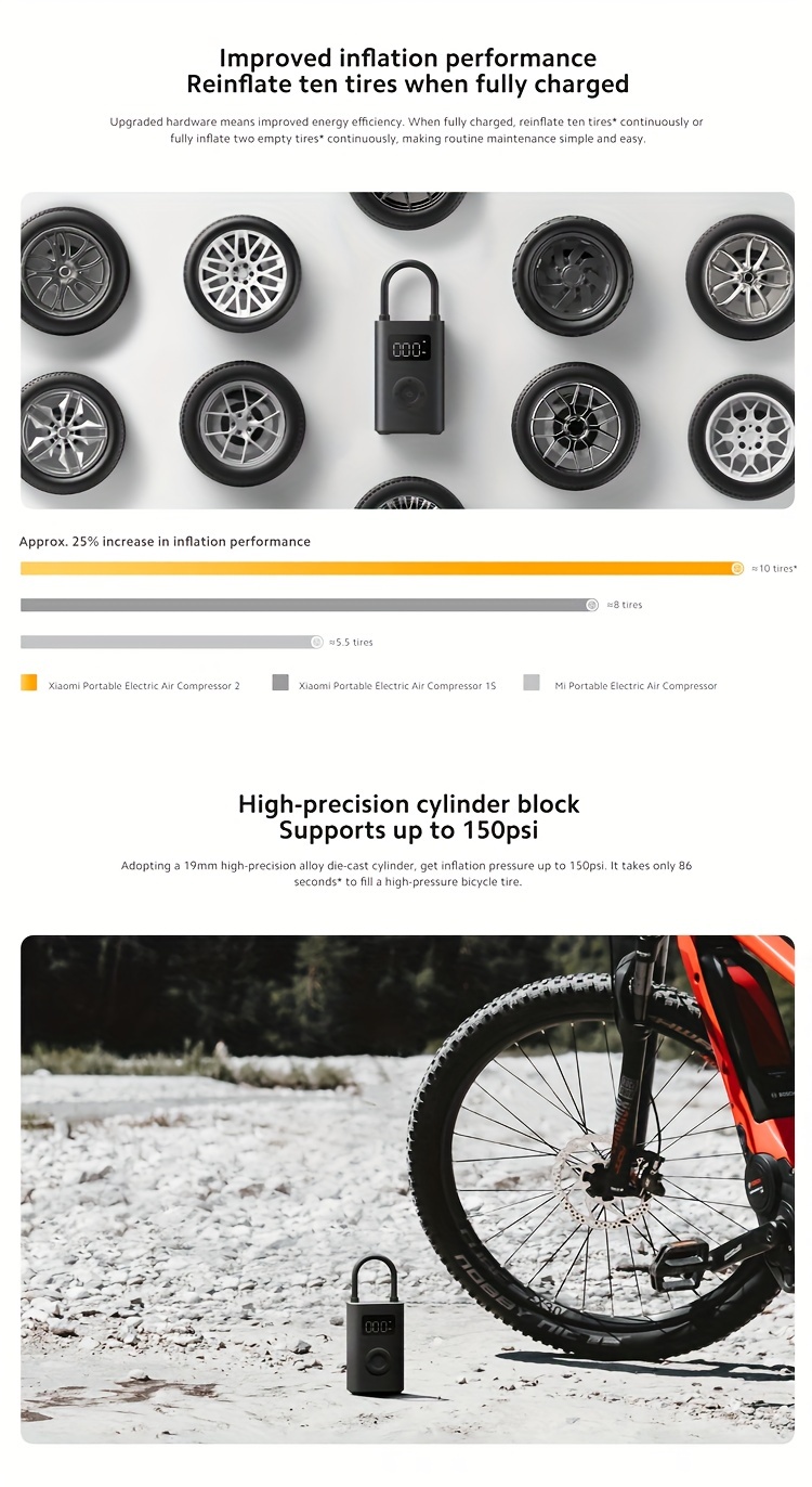 Xiaomi Compressore d'Aria Elettrico Portatile - Biciclette In vendita a  Padova