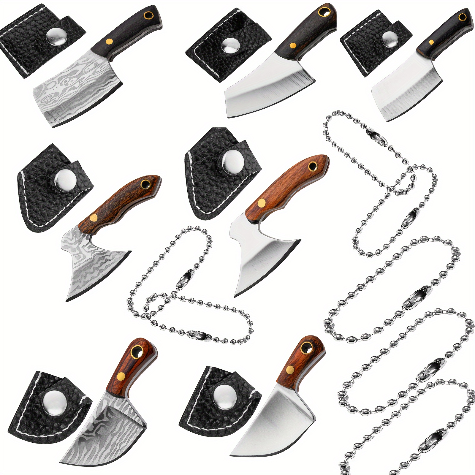 Mini Pocket Knife Folding Keychain Pendant Portable Fruit Cutter Blade Tool  Acc