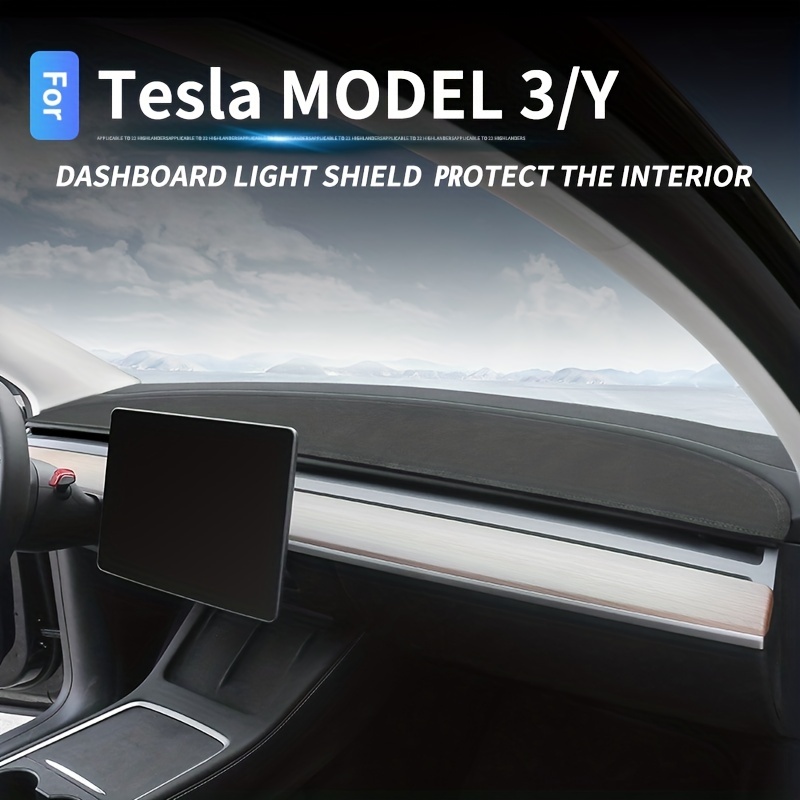 ModelY/Model3 Dashboard Light Blocking Pad: Keep Your Interior Cool and  Stylish!