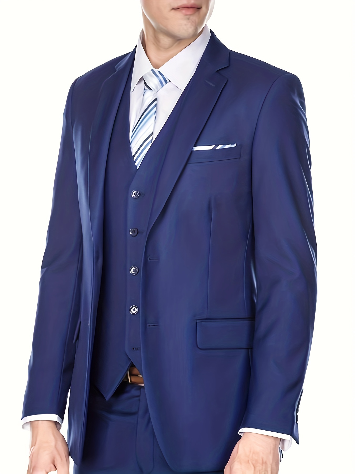Occasions, Blue Slim Fit Wedding Suit