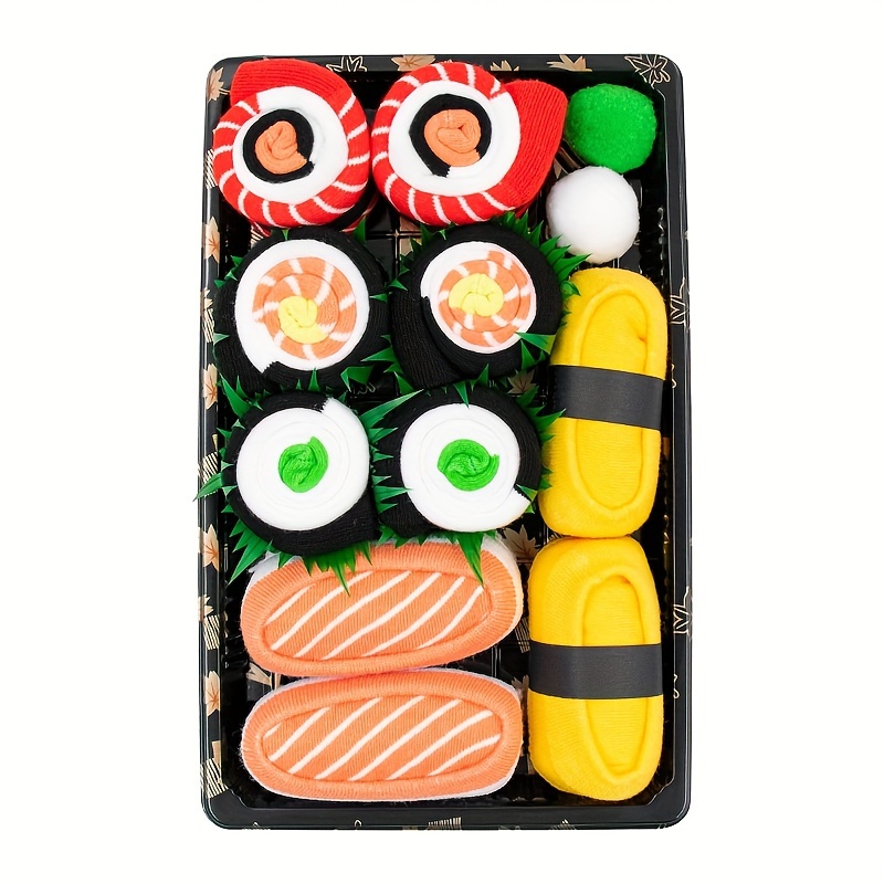 Creative Sushi Socks Japanese Fish Novelty Funny Food Design Christmas Xams  Gift