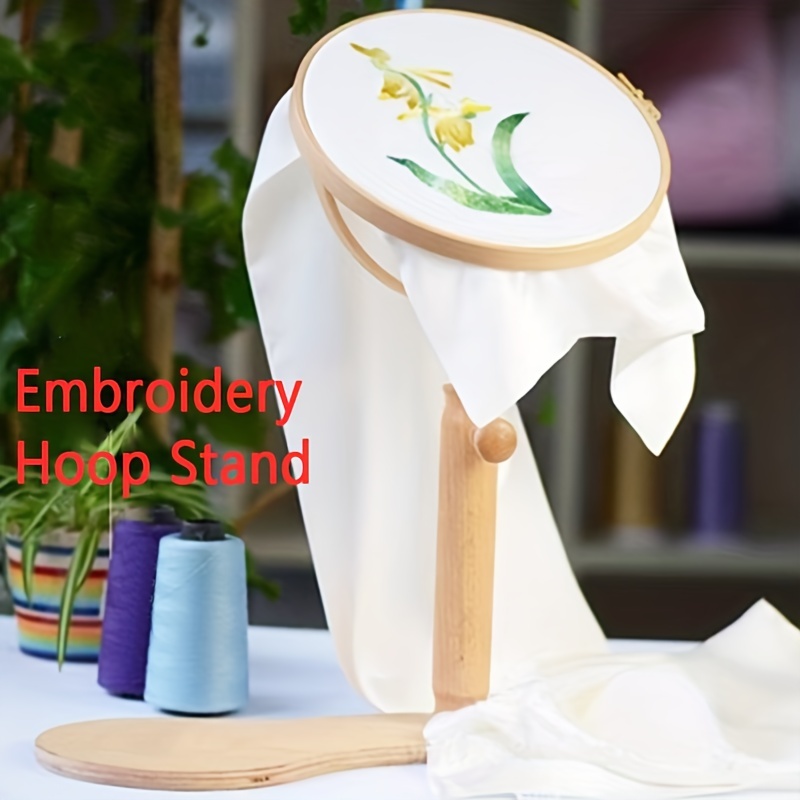 Adjustable Embroidery Hoop Stand Hands Free Cross - Temu