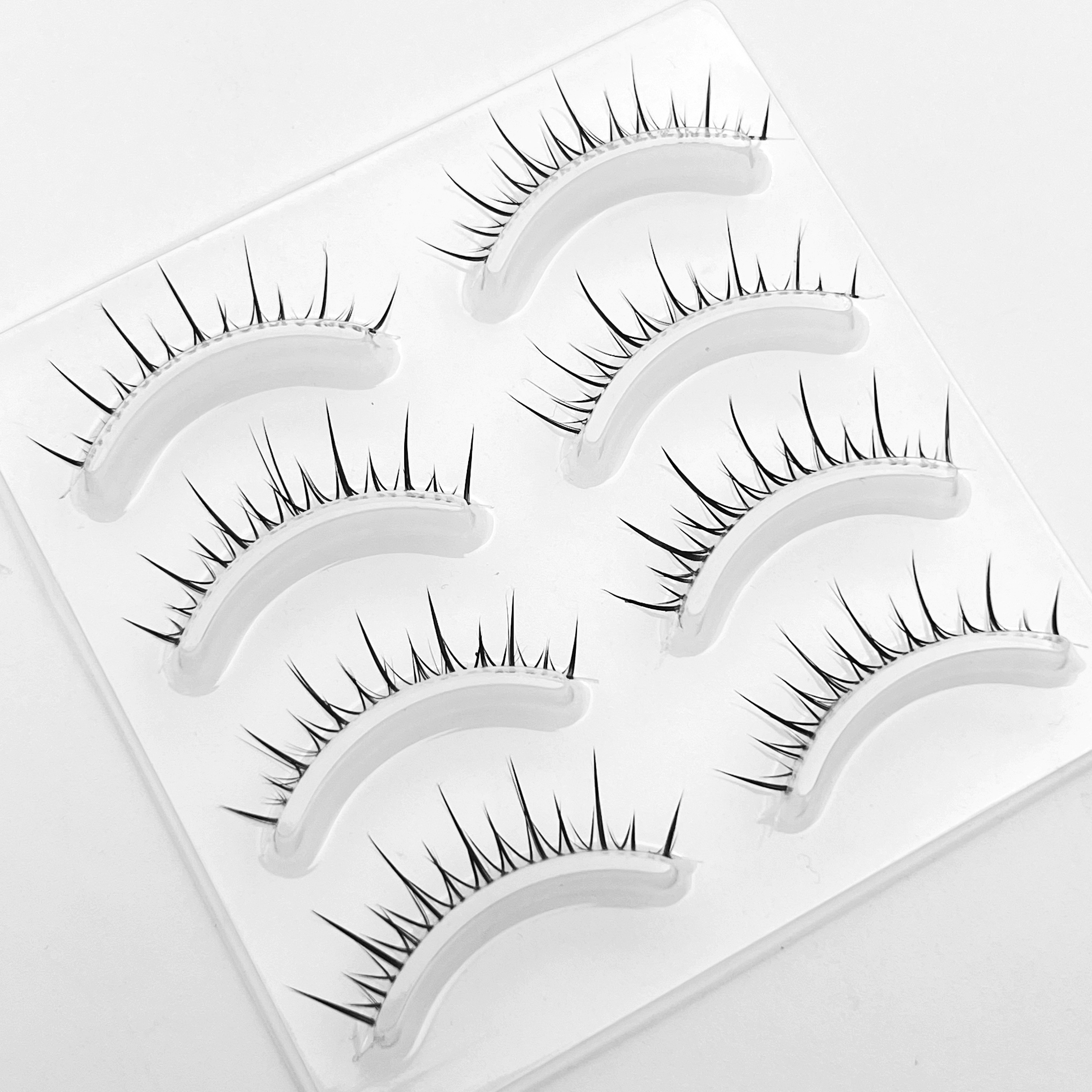 Manga Lashes, Transparent Stem Spiky Anime False Eyelashes, Natural Look  Japanese Lashes, Reusable Wispy Eyelashes Extension Makeup Tool - Temu New  Zealand