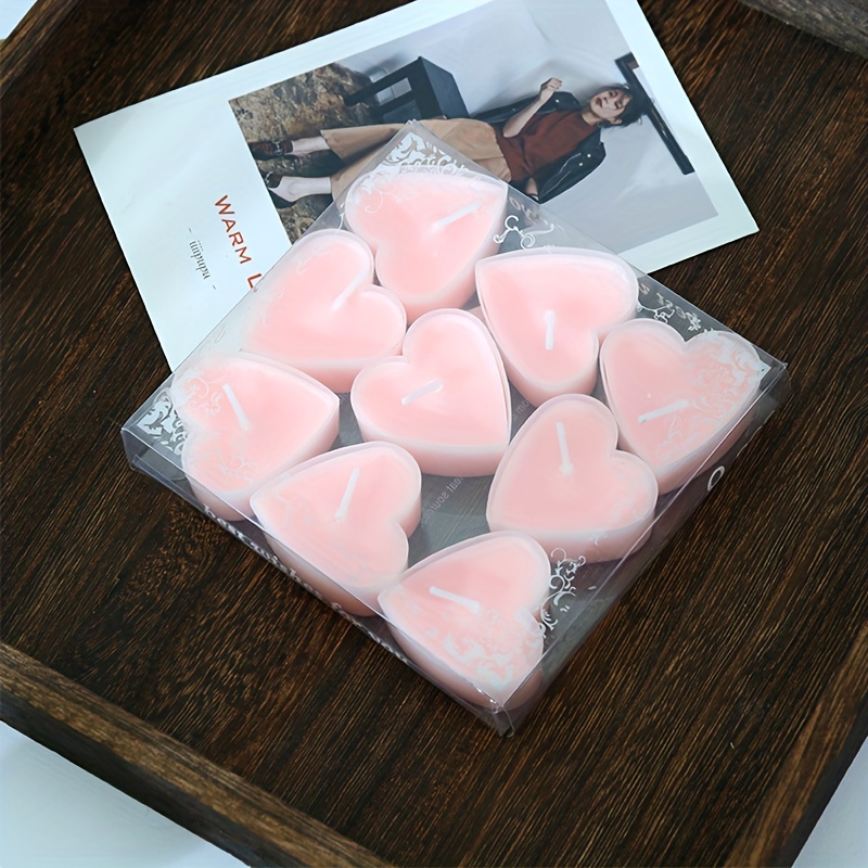Creative Plastic Heart shaped Scented Candles Romantic - Temu