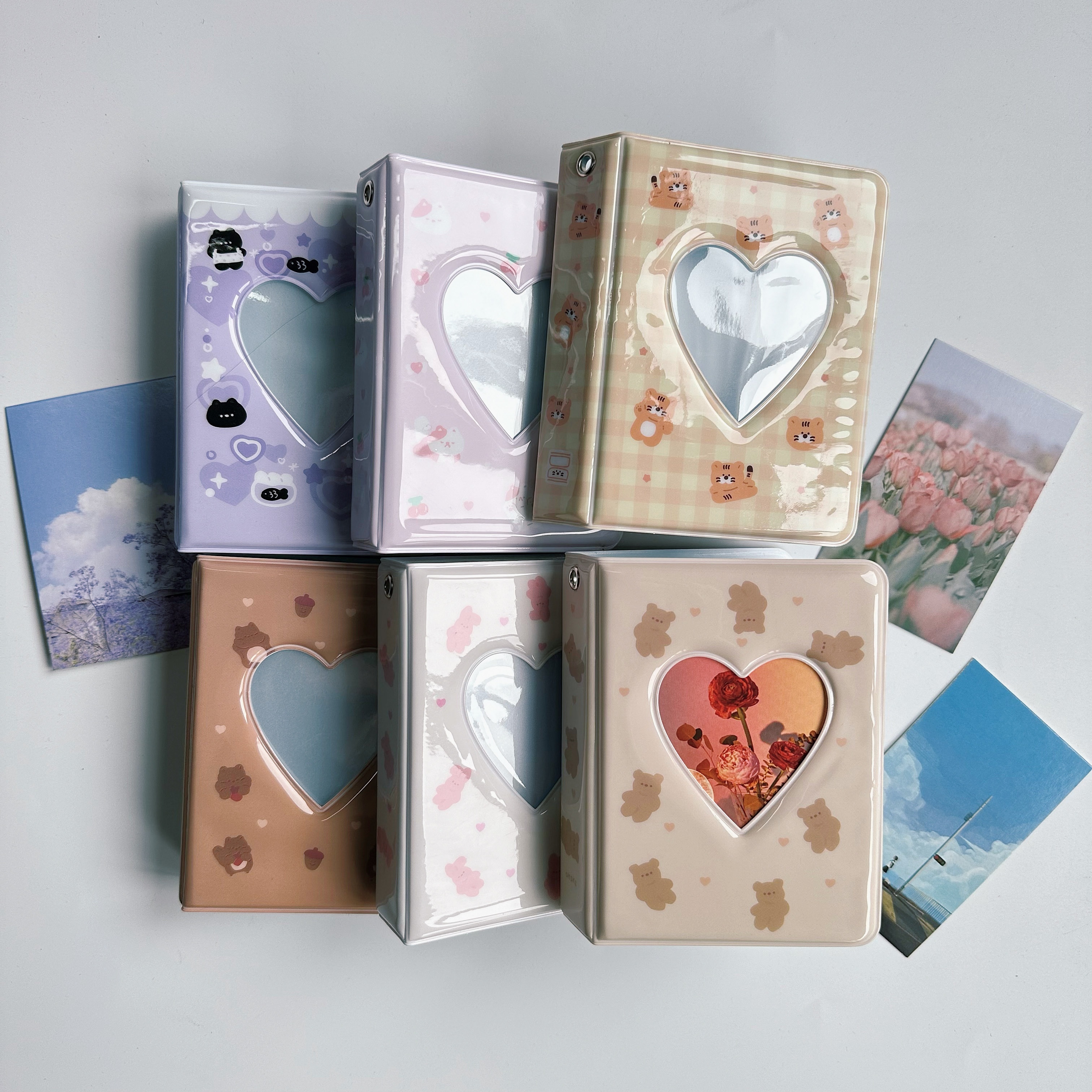 Lovely Heart Card Holder 40 Pockets Polaroid Mini Photo - Temu