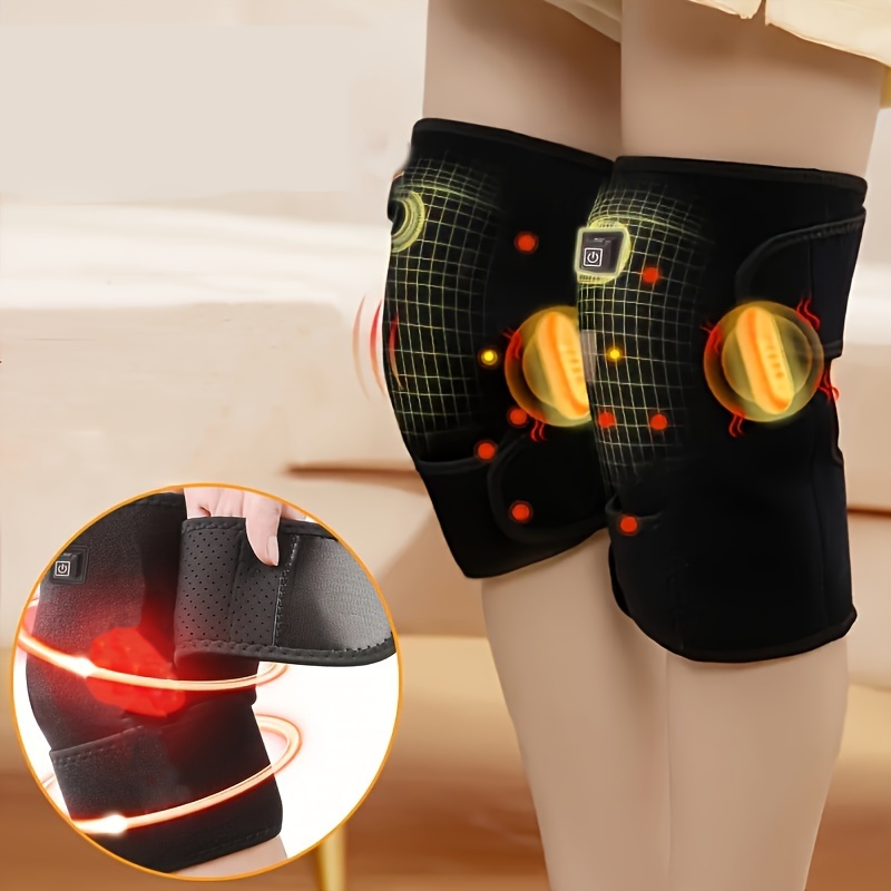 Heated Knee Brace Wrap 1 Upgrade Adjustable Heated Vibration - Temu
