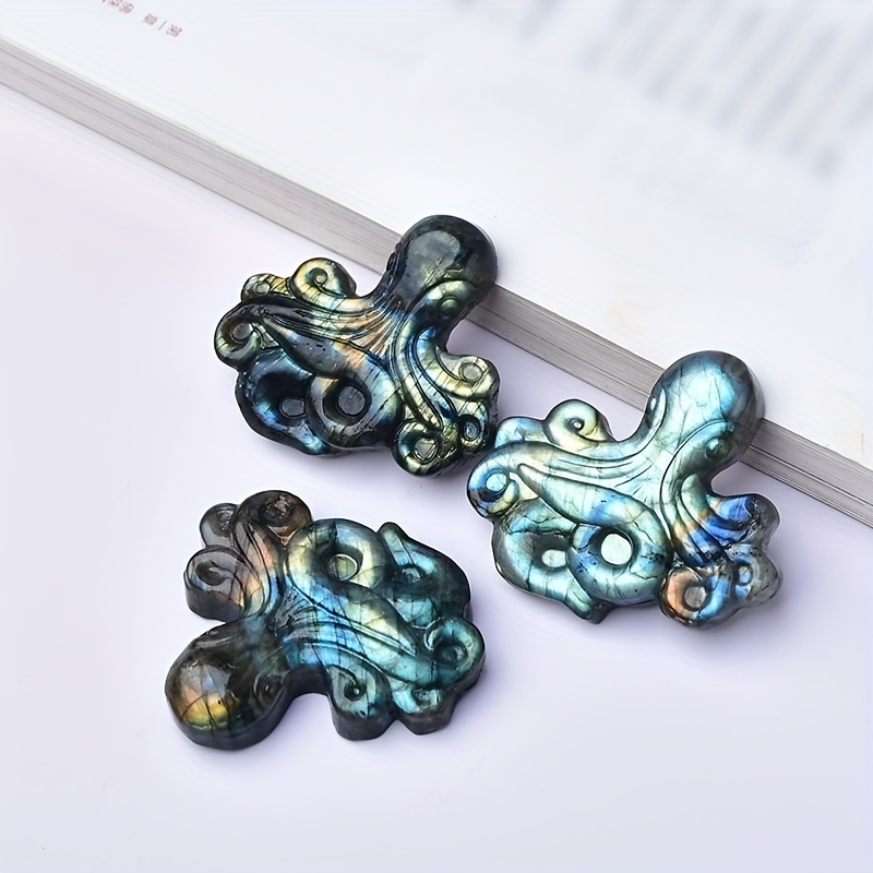 Labradorite Octopus Ornament