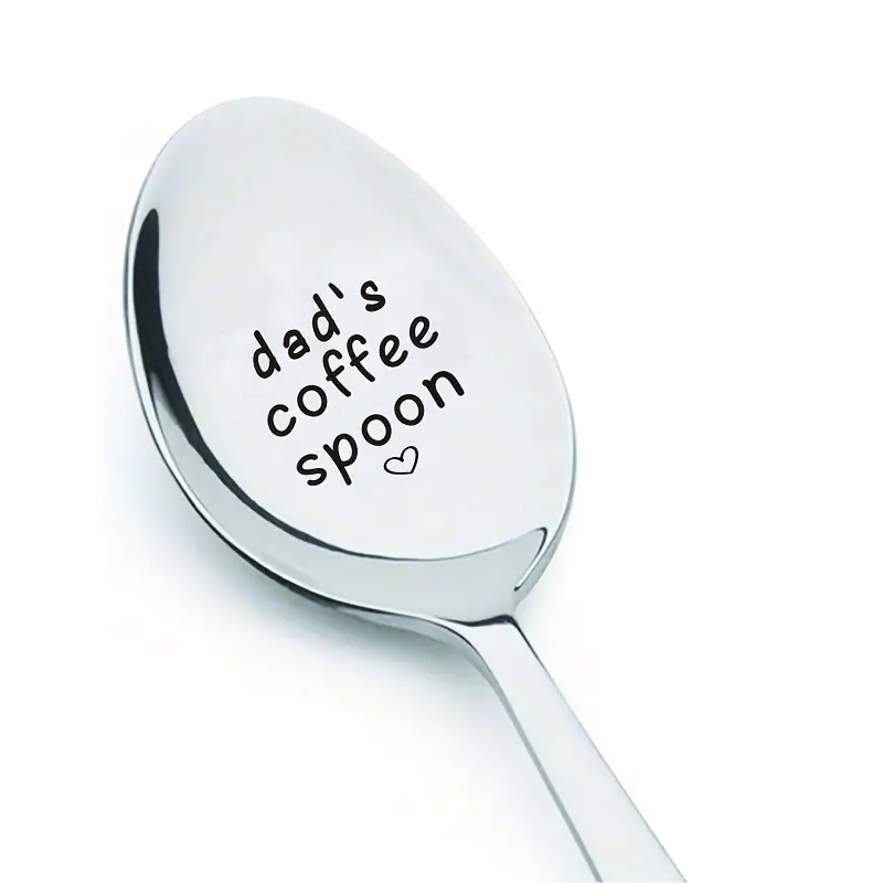 Dad's Coffee Spoon Laser Engraved Gift For Dad Fathers Day - Temu
