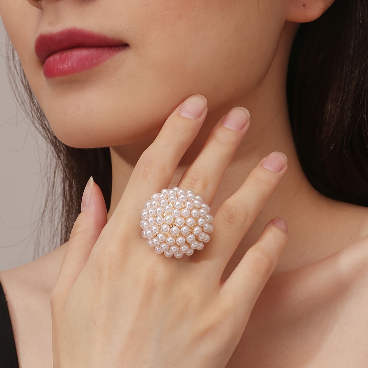 Pearl Rings For Women - Temu