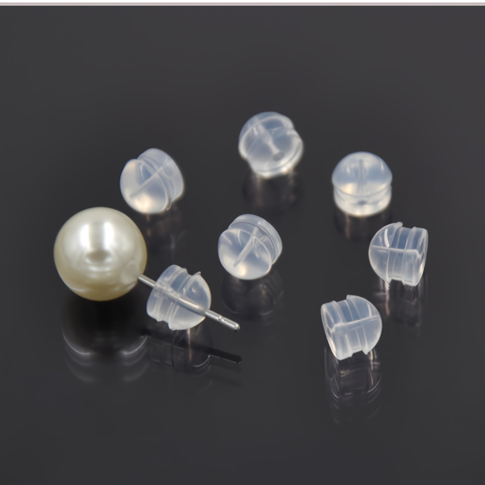 Silica Gel Earring Backs Replacements Rubber Accessories For - Temu