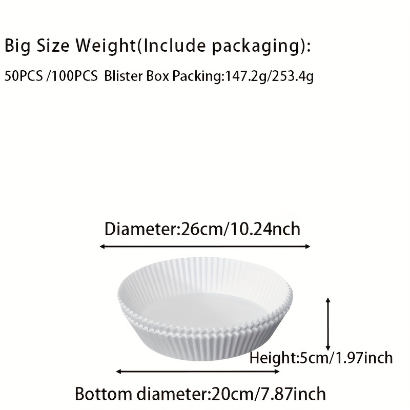 Disposable Air Fryer Liners High grade Blister Box Packaging - Temu