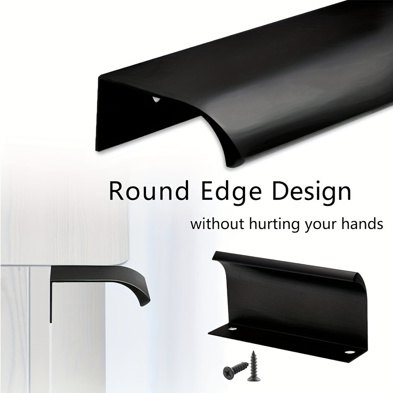 Modern Style Finger Edge Pull Aluminum Alloy Cabinet Handle - Temu