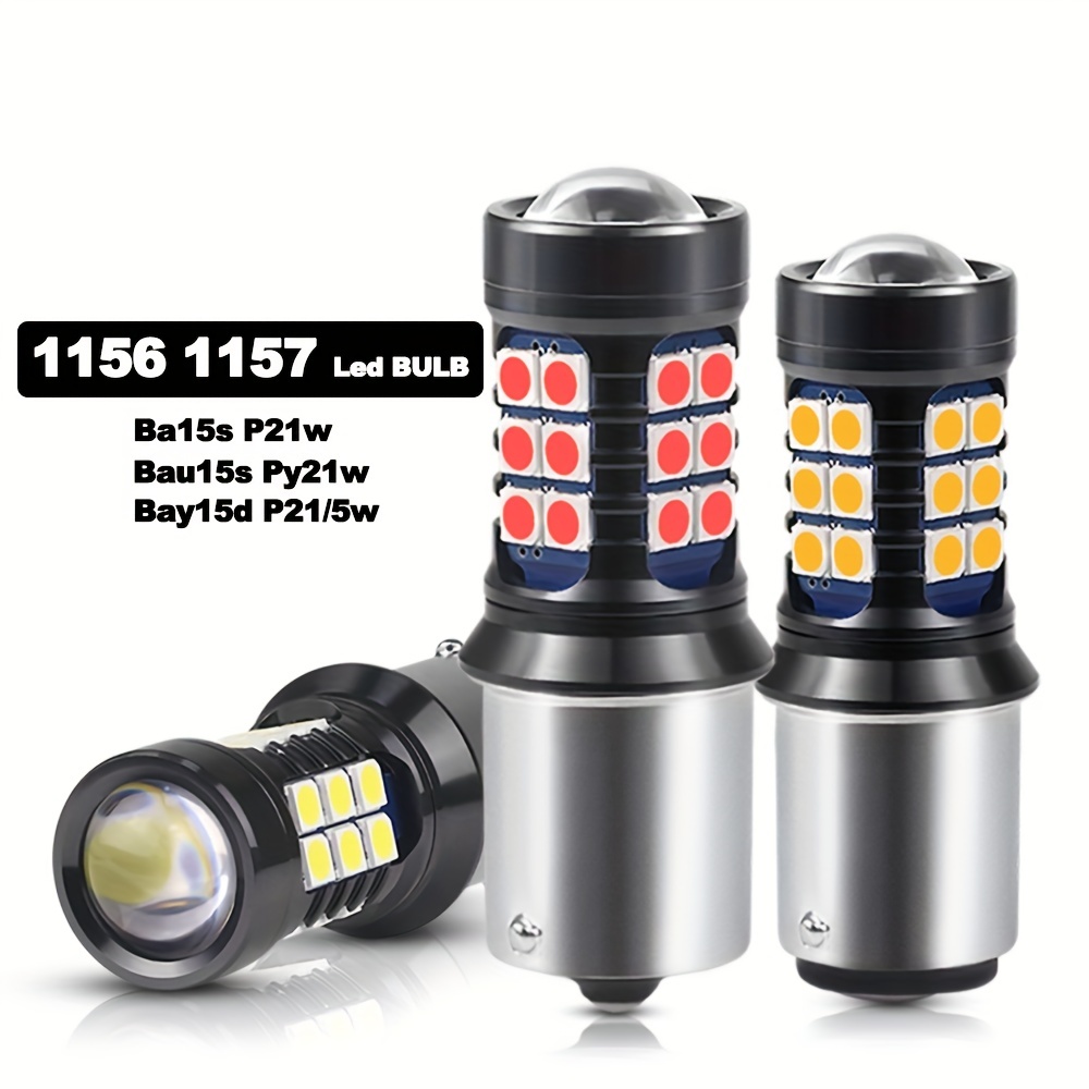 2Pcs Car Light 1156 LED BA15S P21W LED BAU15S PY21W BAY15D 1157