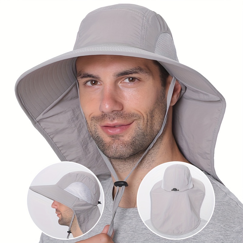 Sun Hats For Men Wide Brim Hat Women Beach Fishing Outdoor Summer Safari  Boonie Hat Sun Protection - Jewelry & Accessories - Temu