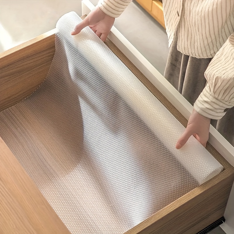 Clear Waterproof Oilproof Drawer Shelf Liner Shelf Cover Mat Cabinet Non  Slip Grip Liners for Drawers for Kitchen Cupboard