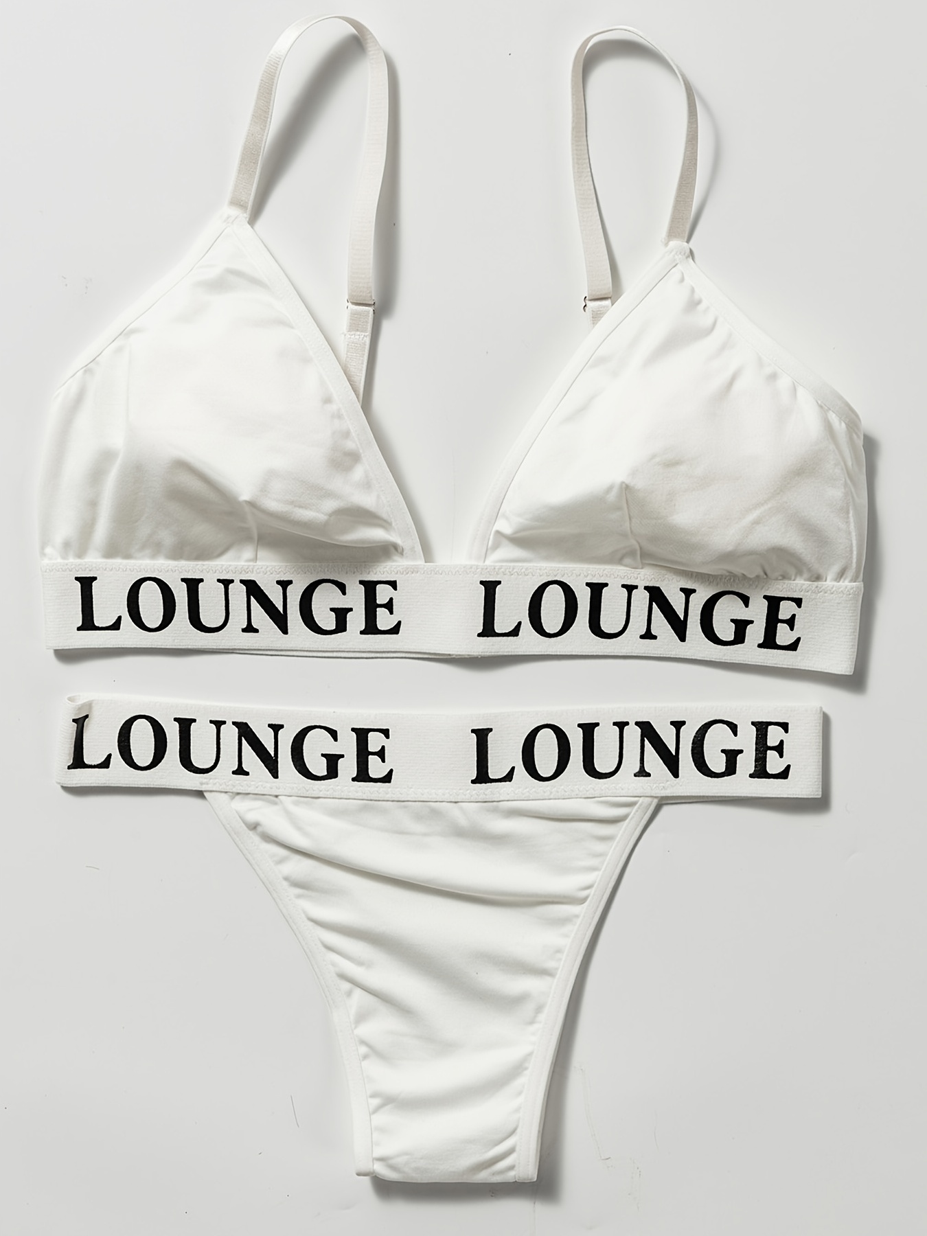 LOUNGE BRA AND THONG SET. Both size small. Original - Depop