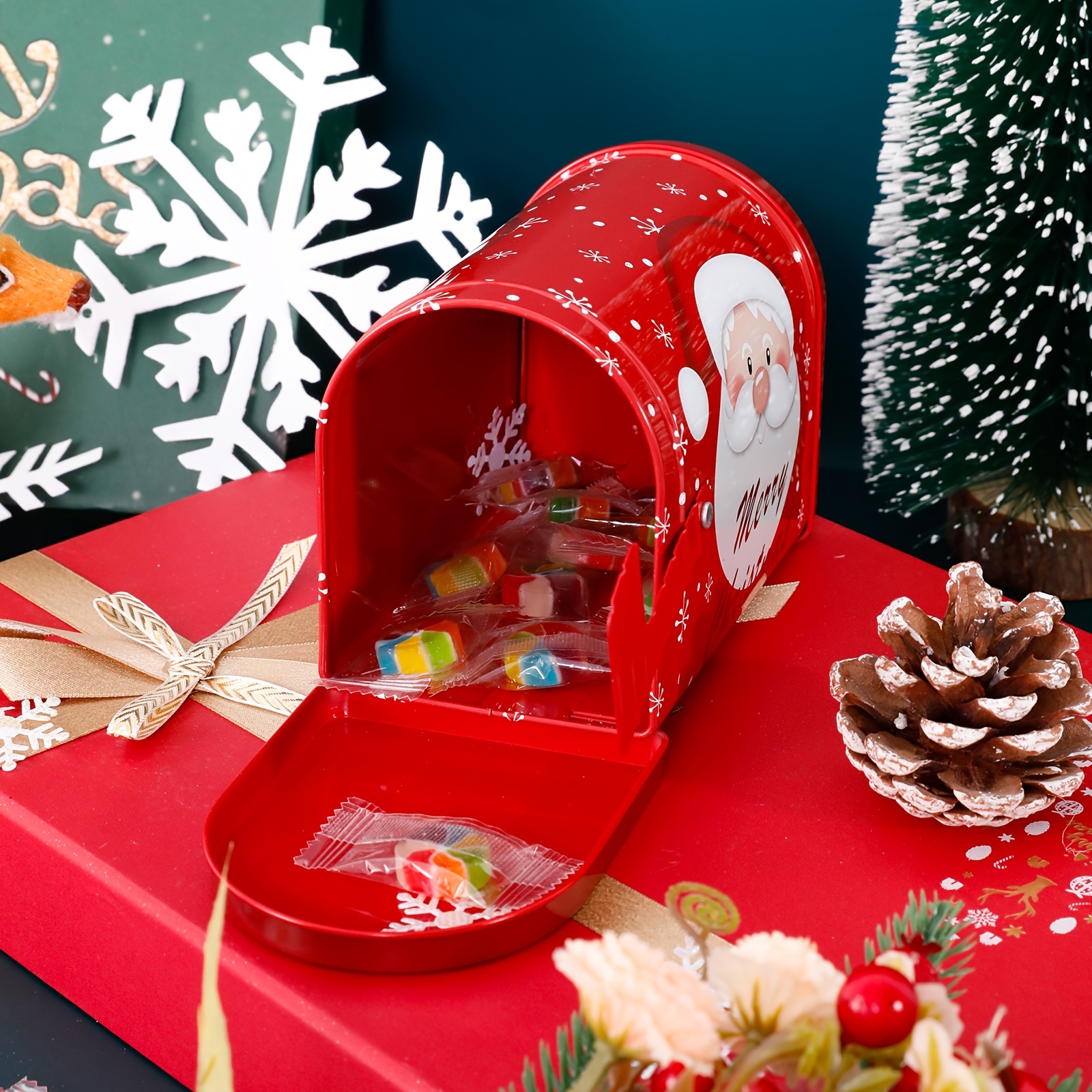 Portable Gift Boxes Christmas Gift Boxes Candy Boxes Tin - Temu