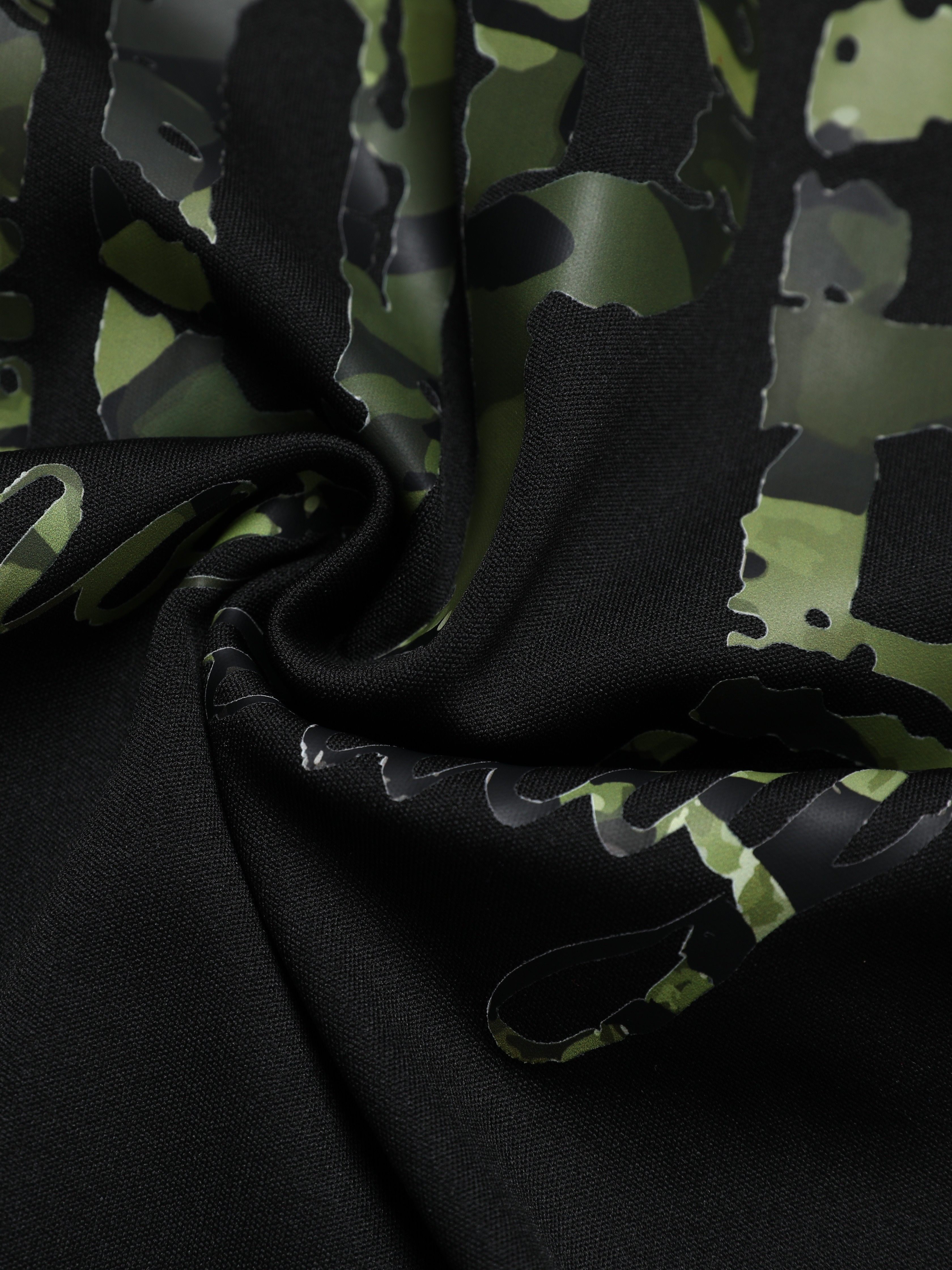 LIMITED COLLECTION Plus Size Black & Green Camo Side Panel