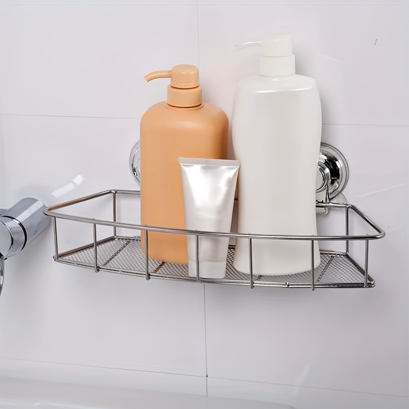 Bathroom Kitchen Shelf Suction Cup Rack Organizer Storage Shower Wall  Basket