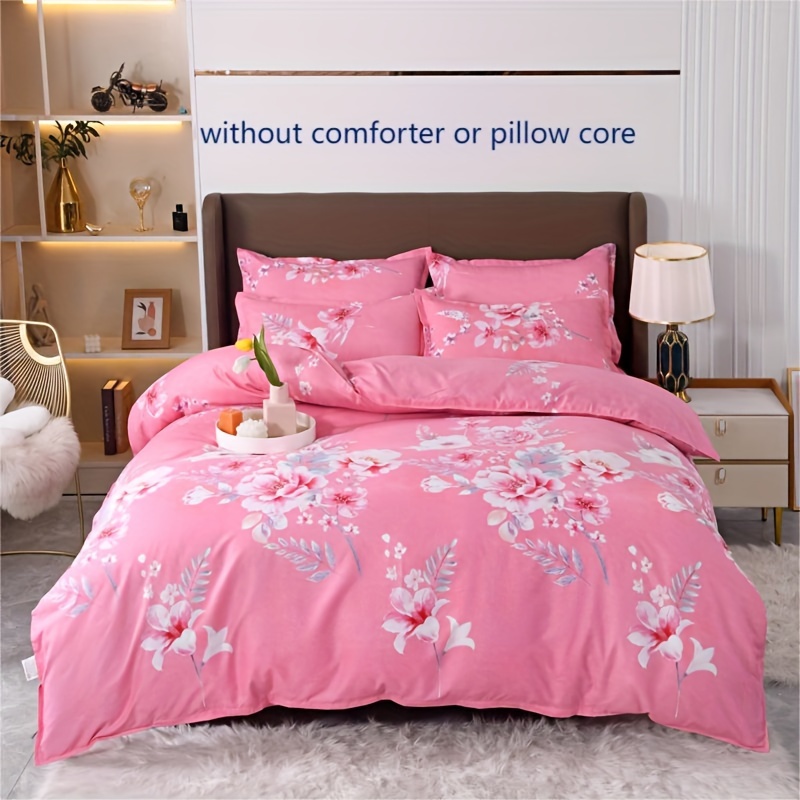 Duvet Cover Set (1*duvet Cover + 2*pillowcase Without Core) Temu