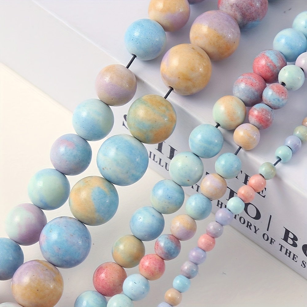 10 Strand Random Color Faceted Natural Stone Beads - Temu